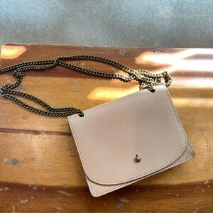 Madewell Chain Crossbody Bag in Buff
